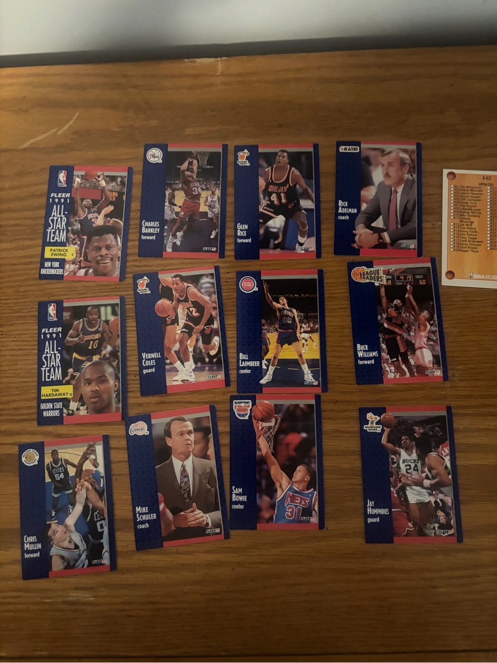 1991 Fleer NBA HOOPS Basketball Cards Lot Of 12 All stars NM